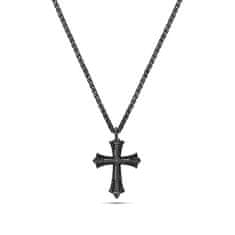Police Jeklena moška ogrlica križ s kristali Kudos PEJGN2112822