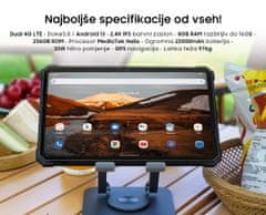 Blackview Tab Active 8 Pro tablični računalnik, 4G LTE, 8GB/256GB, 2.4K, pas + pisalo