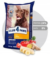 Club4Paws Premium Suha hrana za pse vseh pasem s prekomerno telesno težo Light 14 kg