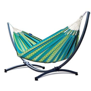 Potenza Kolumbijska viseča mreža MORENA 230×160 cm + jekleni okvir za visečo mrežo GRANDE 220kg