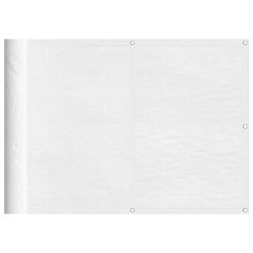 Vidaxl Balkonsko platno belo 75x700 cm 100 % poliestrski oxford