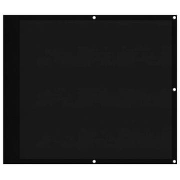 Vidaxl Balkonsko platno črno 90x1000 cm 100 % poliestrski oxford