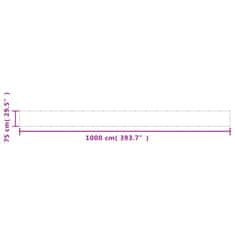 Vidaxl Balkonsko platno svetlo sivo 75x1000 cm 100 % poliester oxford