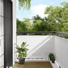 shumee Balkonsko platno belo 90x1000 cm 100 % poliestrski oxford