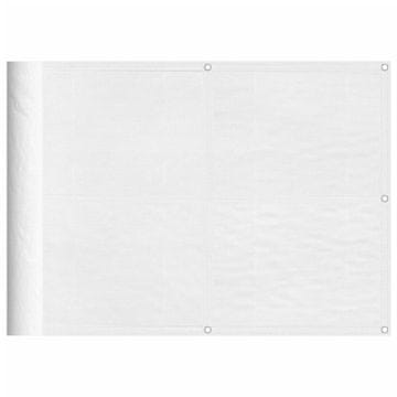 Vidaxl Balkonsko platno belo 75x800 cm 100 % poliestrski oxford