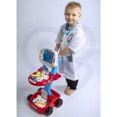 WOOPIE Voziček za malega zdravnika Modra Otroški zdravniški komplet 17 akrov