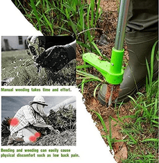 Vixson Pripomoček za ročno odstranjevanje plevela s koreninami na vrtu - SPINOUT
