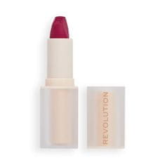 Makeup Revolution Lip Allure Soft Satin Lipstick šminka s satenastim zaključkom 3.2 g Odtenek material girl wine