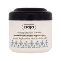 Ziaja Silk Proteins Concentrated Smoothing Hair Mask gladilna maska za lase s proteini svile 200 ml za ženske