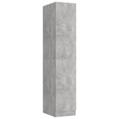 Vidaxl Lekarniška omara betonsko siva 30x42,5x150 cm iverna plošča