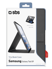 SBS Pro ovitek za Samsung Galaxy Tab S9, preklopni, črn