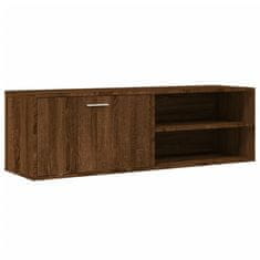Greatstore TV omarica rjavi hrast 120x34x37 cm inženirski les