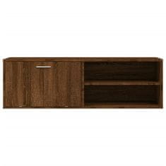 Greatstore TV omarica rjavi hrast 120x34x37 cm inženirski les