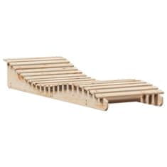 Greatstore Ležalnik 205x70x31,5 cm trdna borovina