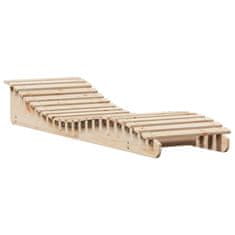 Greatstore Ležalnik 205x60x31,5 cm trdna borovina