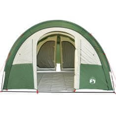 Greatstore Šotor za kampiranje za 4 osebe zelen 483x340x193 cm 185T taft