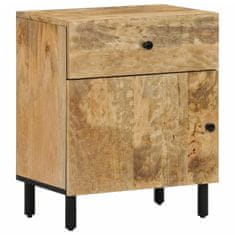 Greatstore Nočna omarica 50x33x60 cm trden mangov les