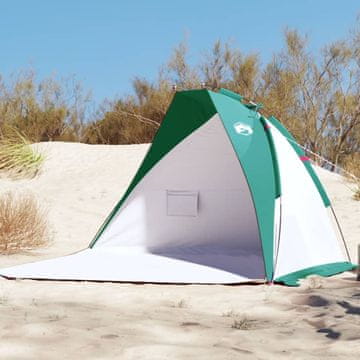 Vidaxl vidaXL Šotor za na plažo morsko zelen 268x223x125 cm 185T poliester