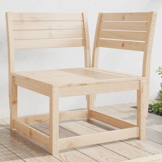 Greatstore Kotni vrtni kavč 73x73x78 cm trdna borovina