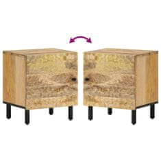 Greatstore Nočna omarica 2 kosa 40x33x46 cm trdna borovina