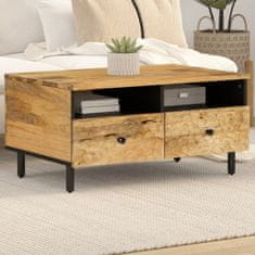 shumee Klubska mizica 80x54x40 cm trden mangov les