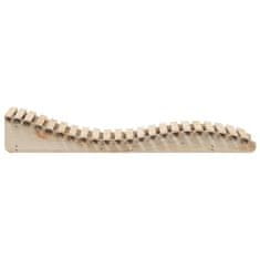 Greatstore Ležalnik 2 kosa 205x60x31,5 cm trdna borovina