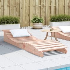 Greatstore Ležalnik 205x60x31,5 cm trdna borovina
