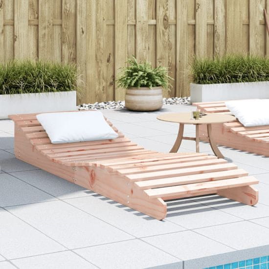 Greatstore Ležalnik 205x60x31,5 cm trdna borovina