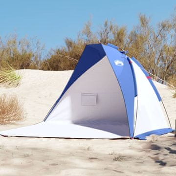 Vidaxl vidaXL Šotor za na plažo, moder, 268 x 223 x 125 cm, 185T poliester