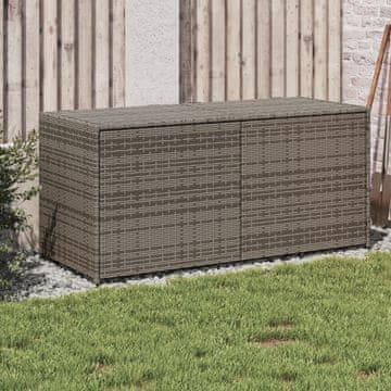 Vidaxl vidaXL Vrtna shramba, siva, 283 l, poliratan