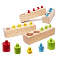 MG Montessori Sorters lesene uteži, barvne