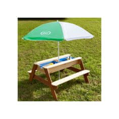 AXI Miza za piknik AXI Nick s klopjo in dežnikom ter posodami za vodo in pesek