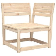 shumee Kotni vrtni kavč 73x73x78 cm trdna borovina