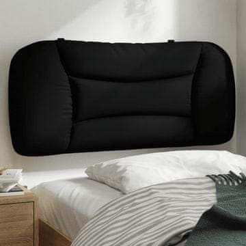 Vidaxl vidaXL Blazina za vzglavje, črna, 80 cm, blago