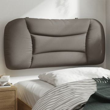 Vidaxl vidaXL Blazina za vzglavje, sivo-rjava, 80 cm, blago