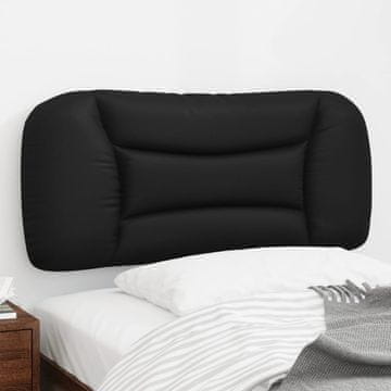 Vidaxl vidaXL Blazina za vzglavje, črna, 90 cm, umetno usnje