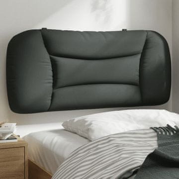 Vidaxl vidaXL Blazina za vzglavje, temno siva, 90 cm, blago