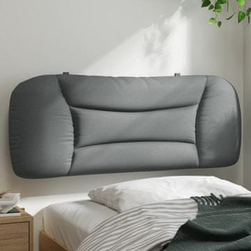 Vidaxl vidaXL Blazina za vzglavje svetlo sive barve 100 cm blago