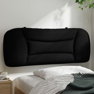 Vidaxl vidaXL Blazina za vzglavje, črna, 100 cm, blago