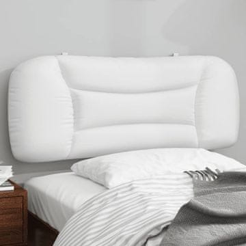 Vidaxl vidaXL Blazina za vzglavje, bela, 100 cm, umetno usnje