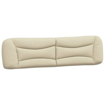 Vidaxl Blazina za vzglavje Hvar krem 200 cm blago