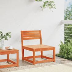 Greatstore Vrtni kavč voščeno rjava trdna borovina