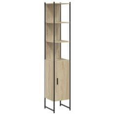 Greatstore Kopalniška omarica sonoma hrast 33x33x185,5 cm inženirski les