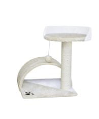 shumee Beige Cat praskalnik Sisal praskalnik Sisal steber s platformo