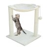 Stoječe praskalo/viseča mreža za mačke na dveh stebrih iz sisala, vzdržljiv ležalnik