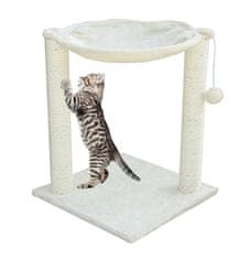 shumee Stoječe praskalo/viseča mreža za mačke na dveh stebrih iz sisala, vzdržljiv ležalnik