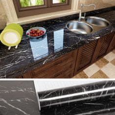 eTrgovinica PVC nalepka za pohištvo - Črn marmor