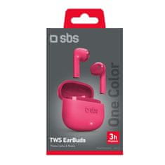 SBS One Color brezžične slušalke, roza