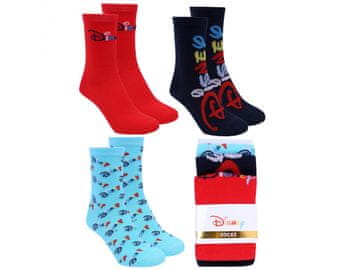 Disney DISNEY ženske dolge nogavice, pisane brezšivne nogavice - 3 pari