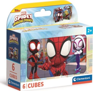 Clementoni Spidey in njegovi čudoviti prijatelji slikajo kocke, 6 kock